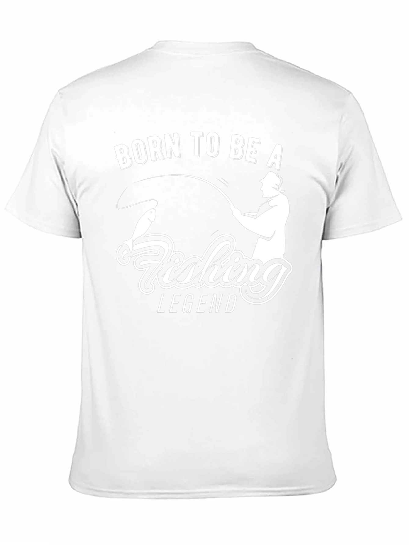 Born to Be A Fishing Legend Black T-Shirt