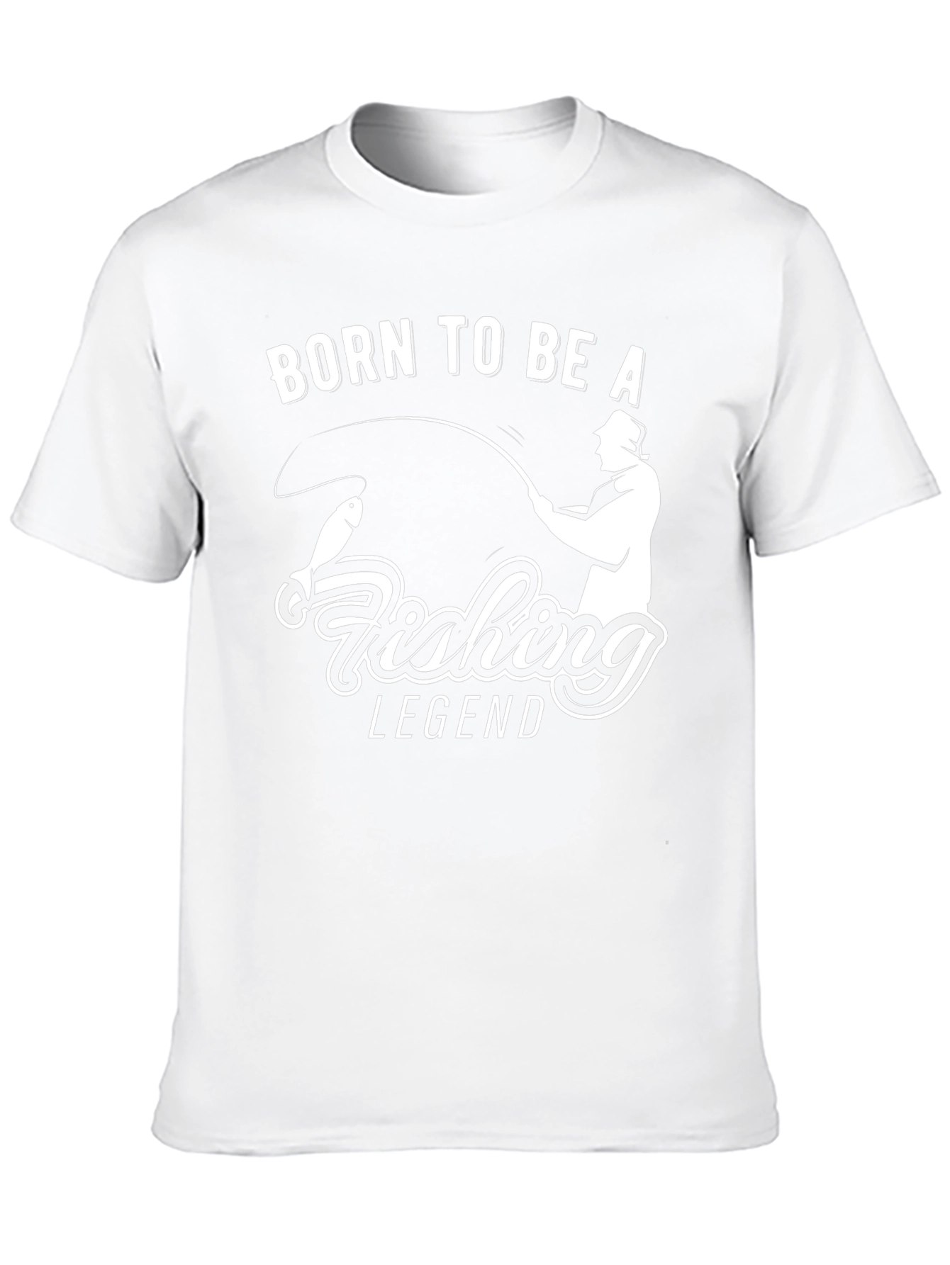 Born to Be A Fishing Legend Black T-Shirt
