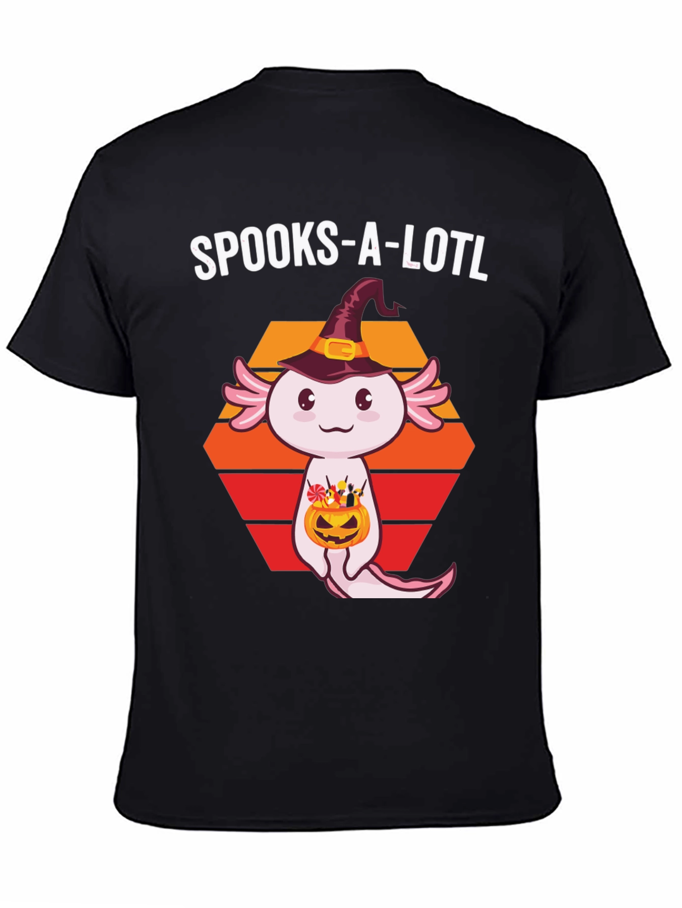 Spooks-A-Lotl Halloween Axolotl T-Shirt