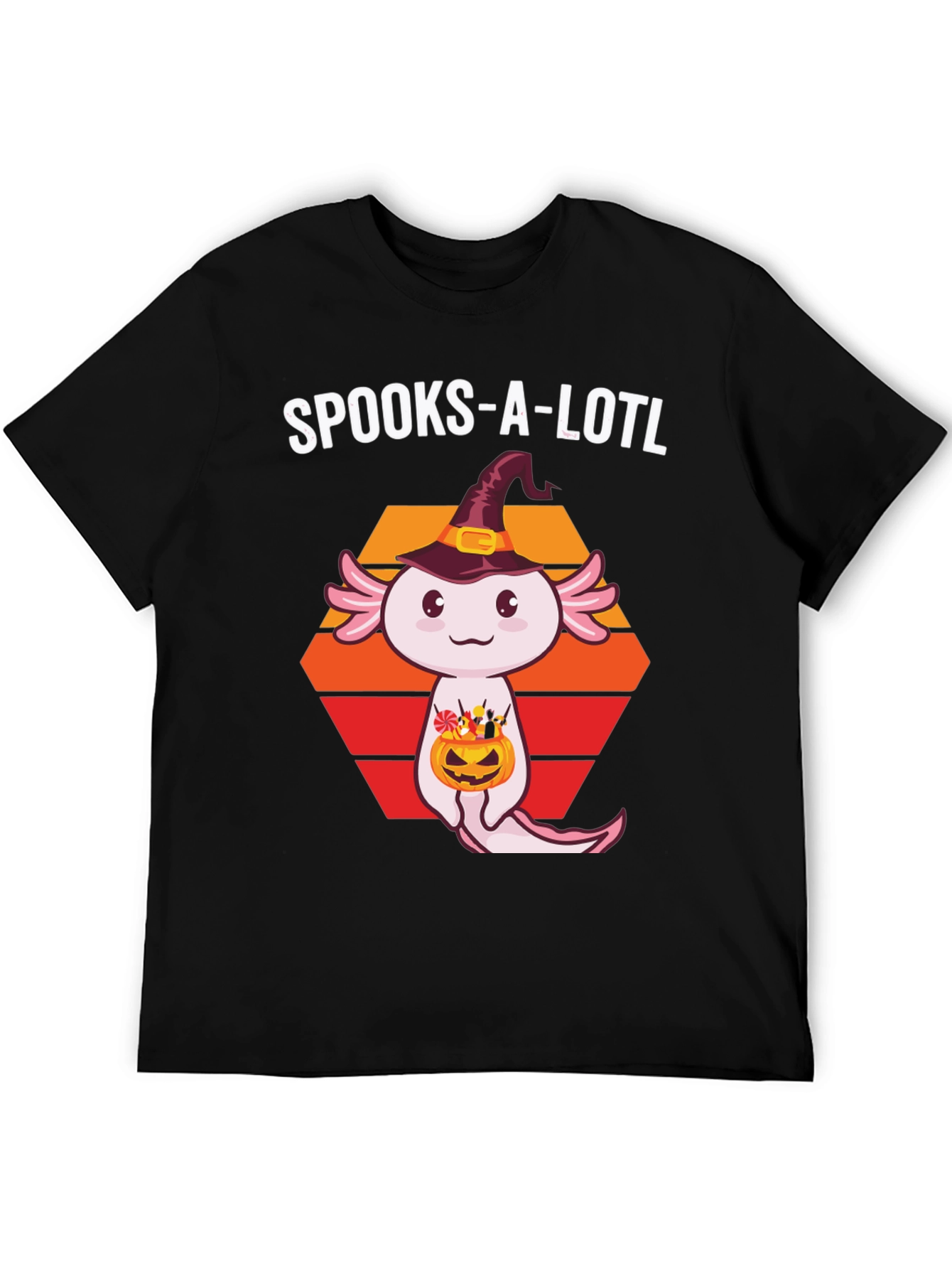 Spooks-A-Lotl Halloween Axolotl T-Shirt