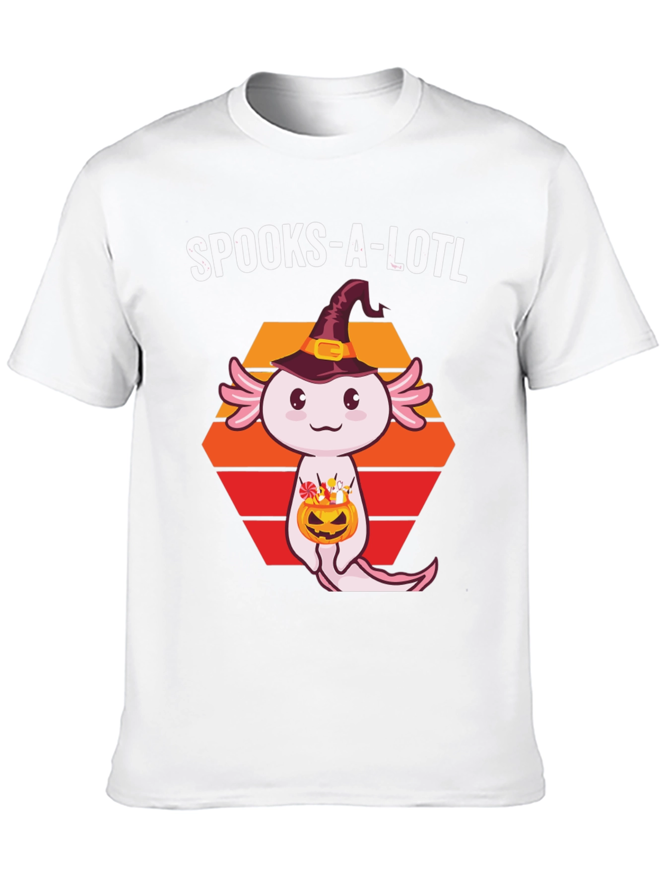 Spooks-A-Lotl Halloween Axolotl T-Shirt