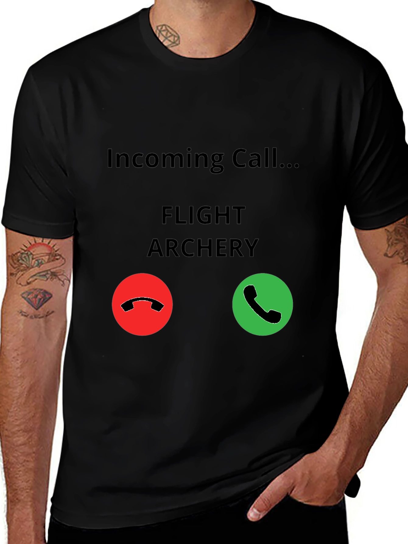 Flight Archery Incoming Call T-Shirt - Funny Archer Tee
