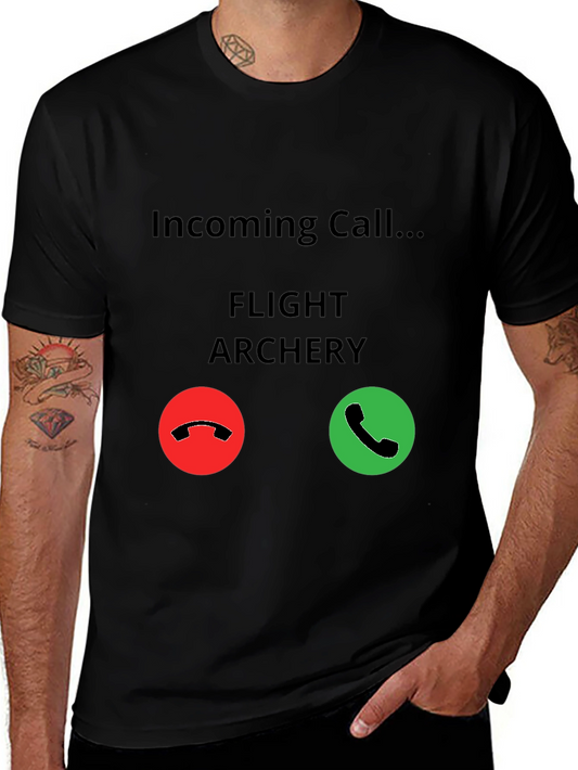 Flight Archery Incoming Call T-Shirt - Funny Archer Tee