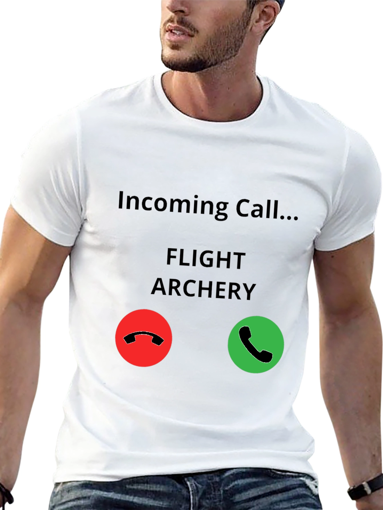 Flight Archery Incoming Call T-Shirt - Funny Archer Tee
