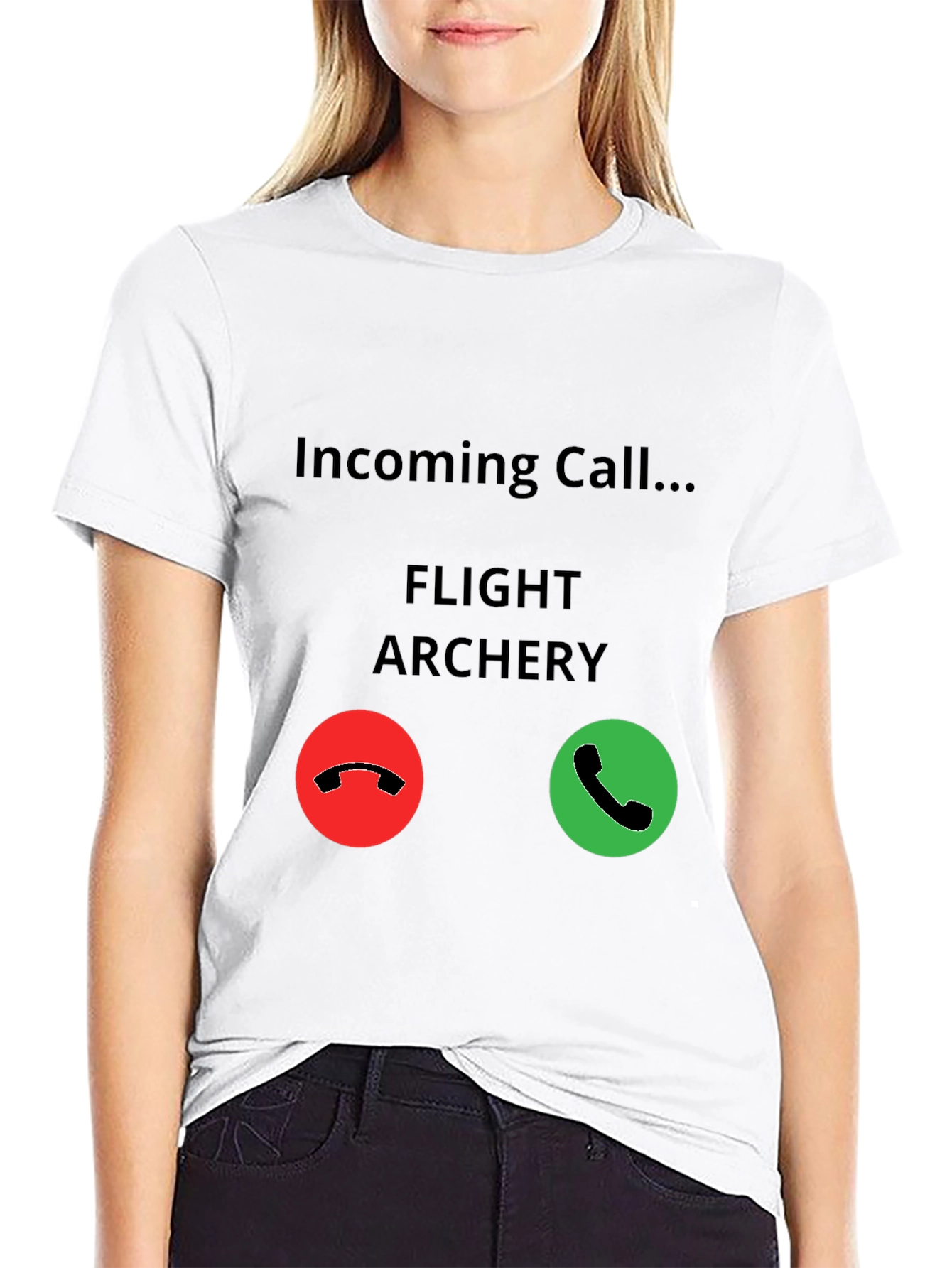 Flight Archery Incoming Call T-Shirt - Funny Archer Tee