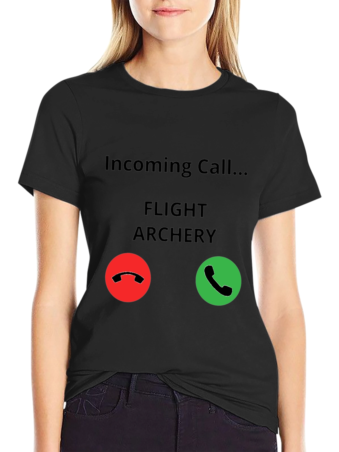 Flight Archery Incoming Call T-Shirt - Funny Archer Tee