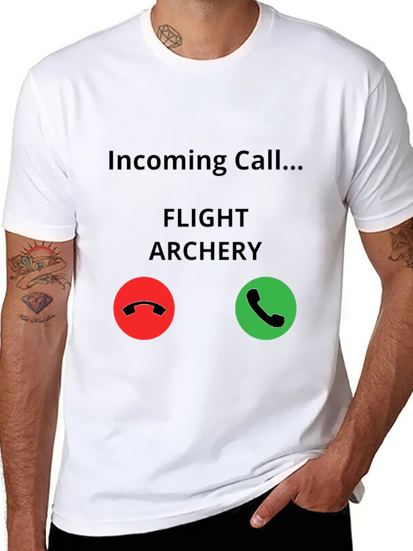 Flight Archery Incoming Call T-Shirt - Funny Archer Tee