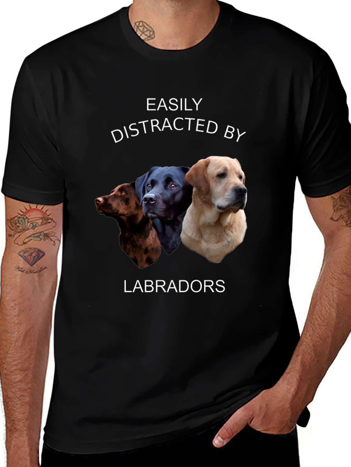 Easily Distracted by Labradors T-Shirt