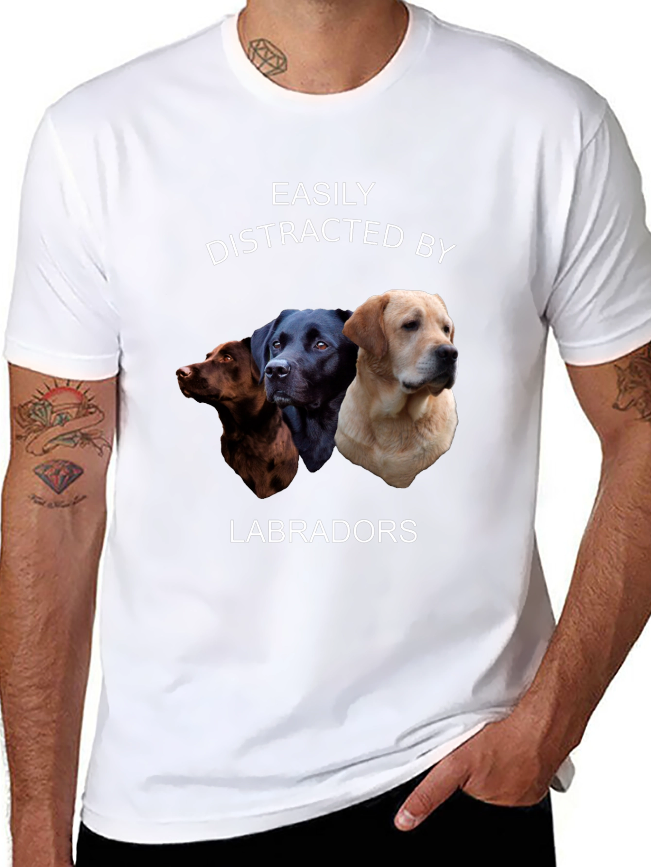 Easily Distracted by Labradors T-Shirt