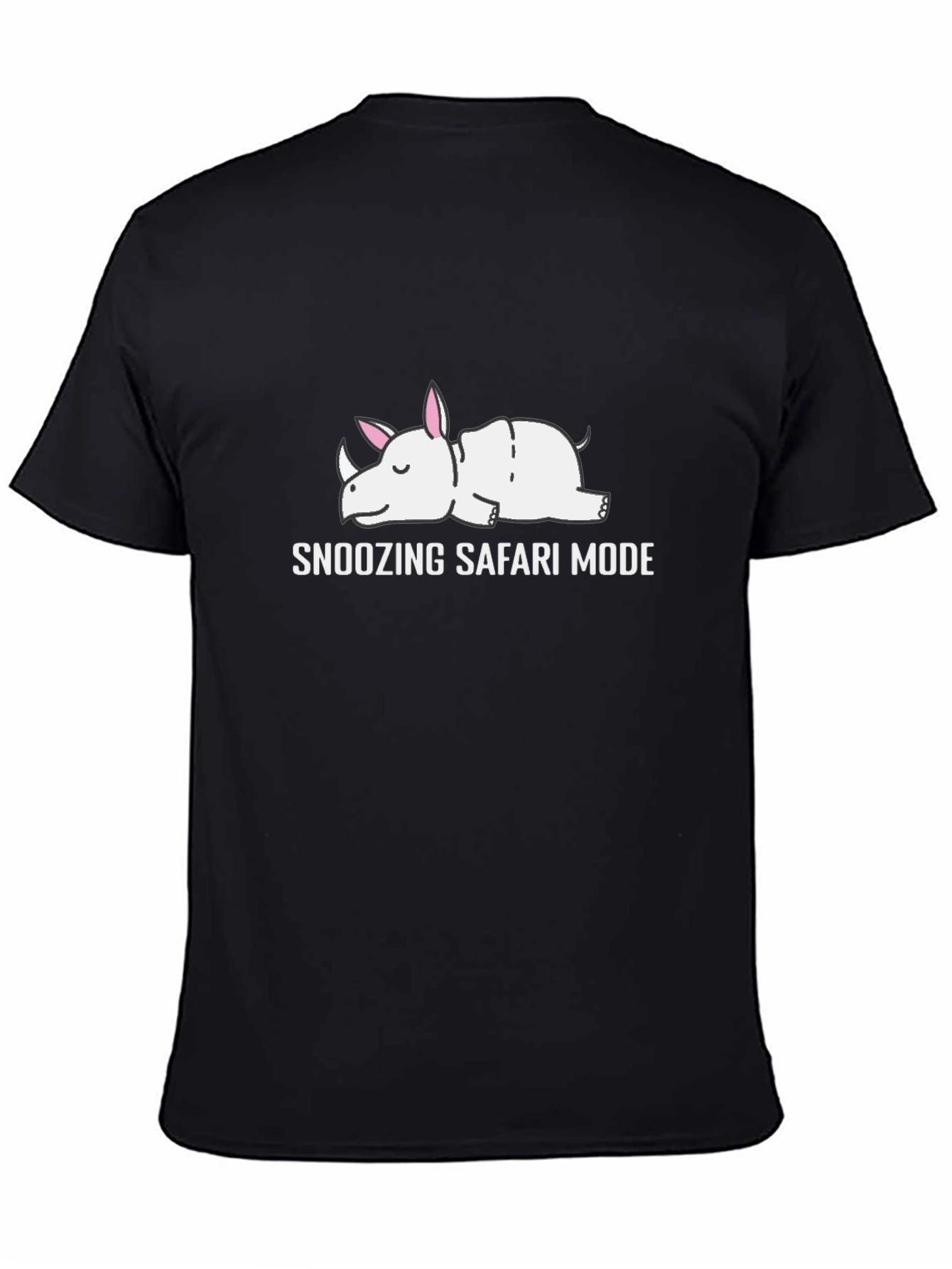 Snoozing Safari Mode Rhino Graphic T-Shirt