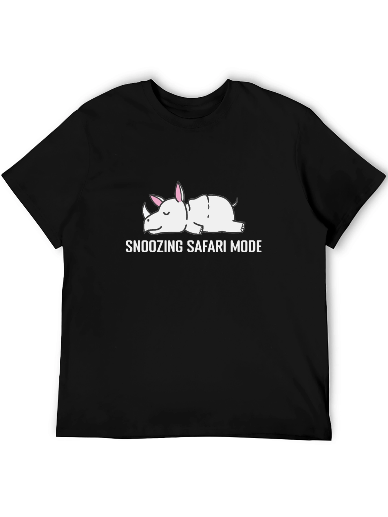 Snoozing Safari Mode Rhino Graphic T-Shirt