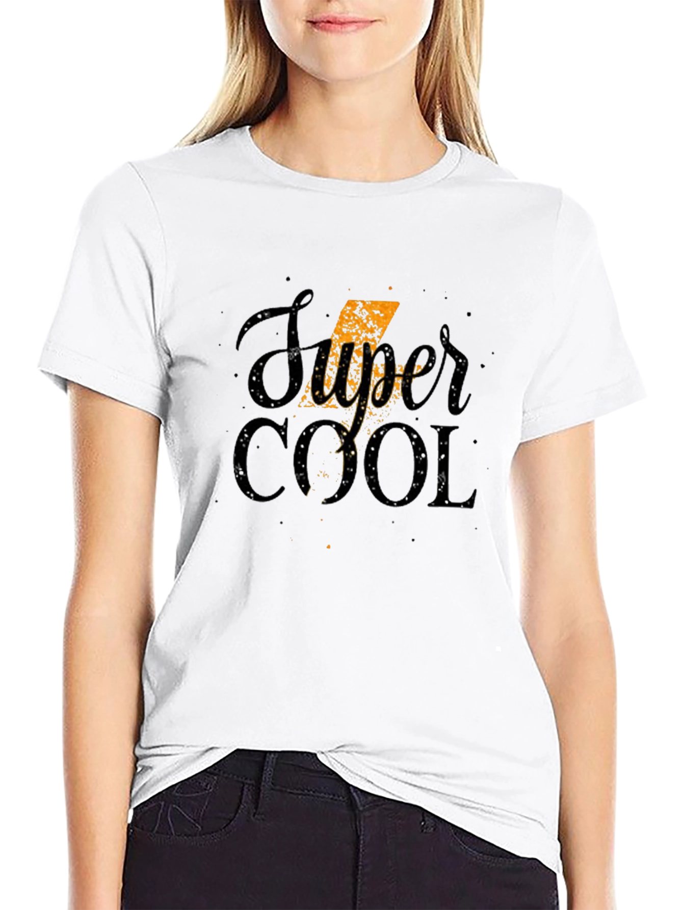 Super Cool Graphic Tee - Stylish Black T-Shirt