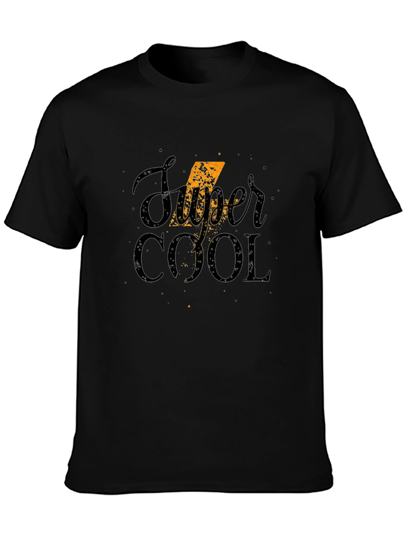 Super Cool Graphic Tee - Stylish Black T-Shirt