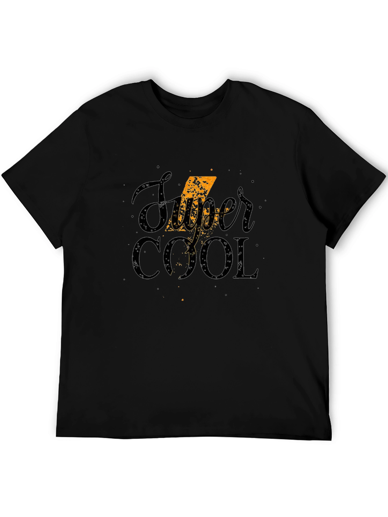 Super Cool Graphic Tee - Stylish Black T-Shirt