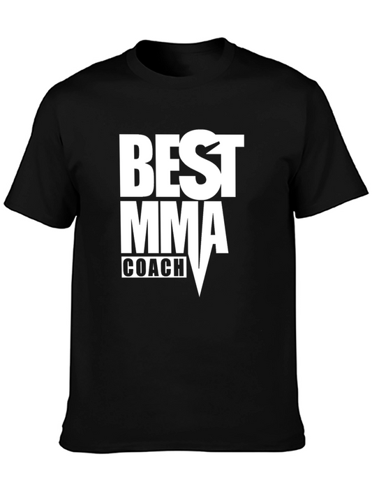 Best MMA Coach Black Graphic Tee