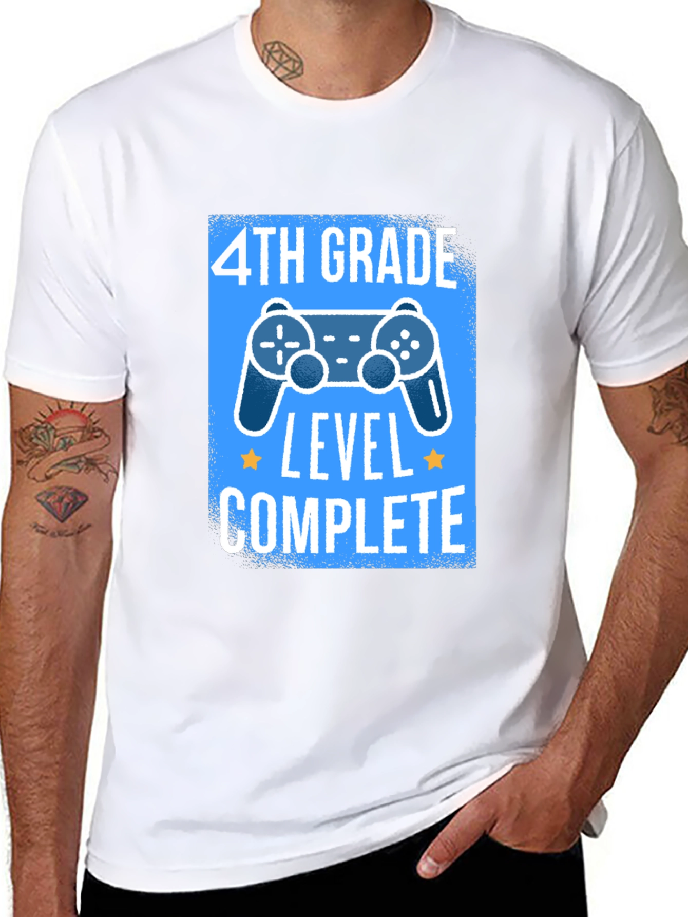 4th Grade Level Complete Black T-Shirt
