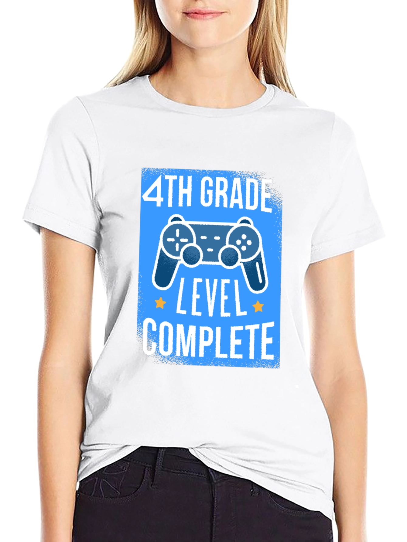 4th Grade Level Complete Black T-Shirt