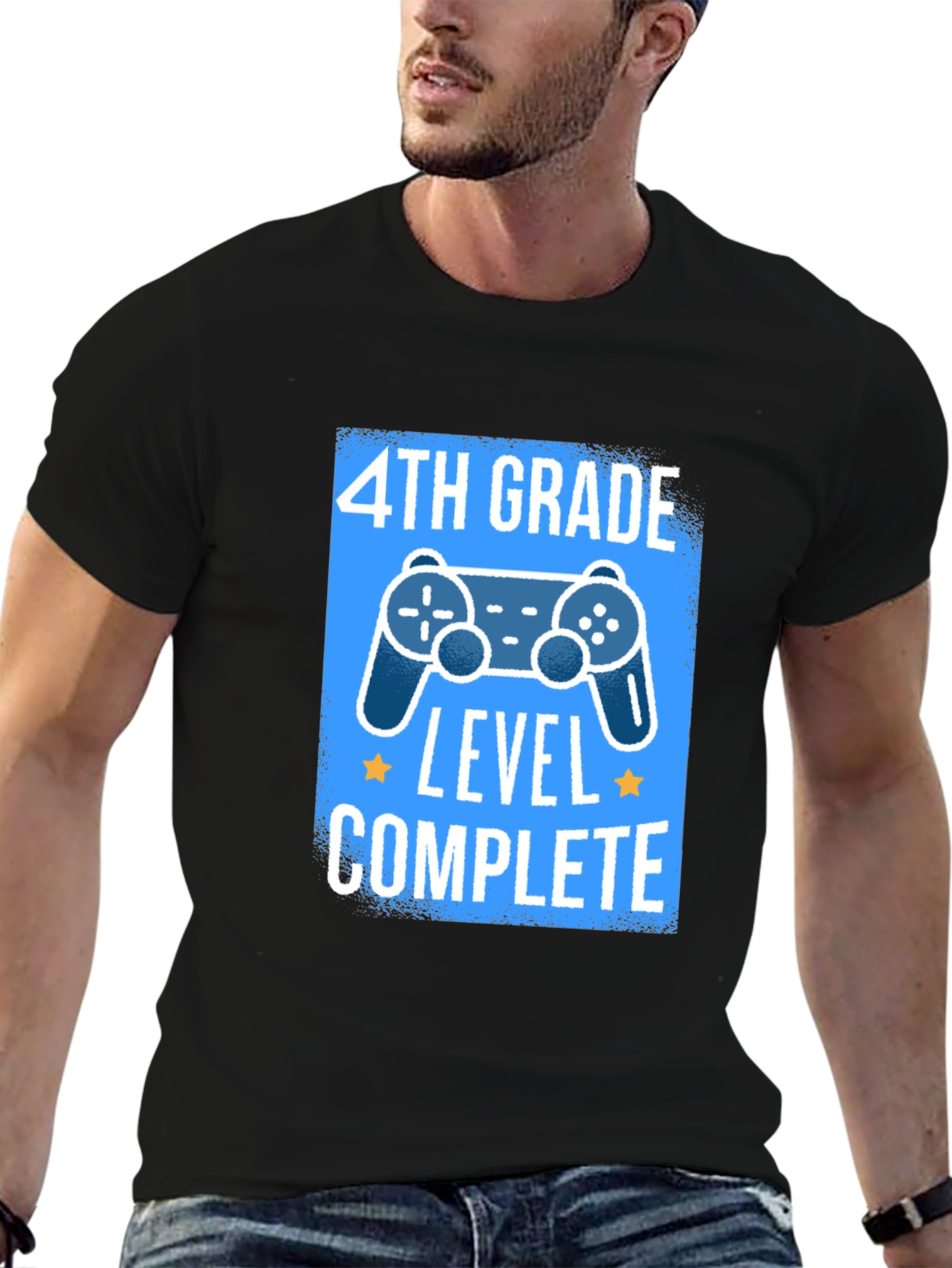 4th Grade Level Complete Black T-Shirt