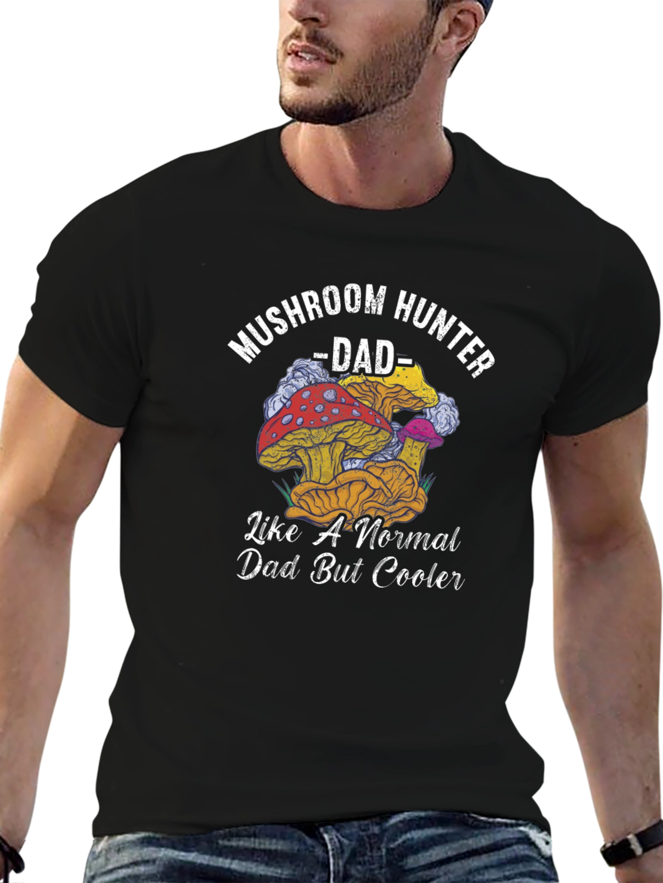 Mushroom Hunter Dad T-Shirt - Fun Dad Gift