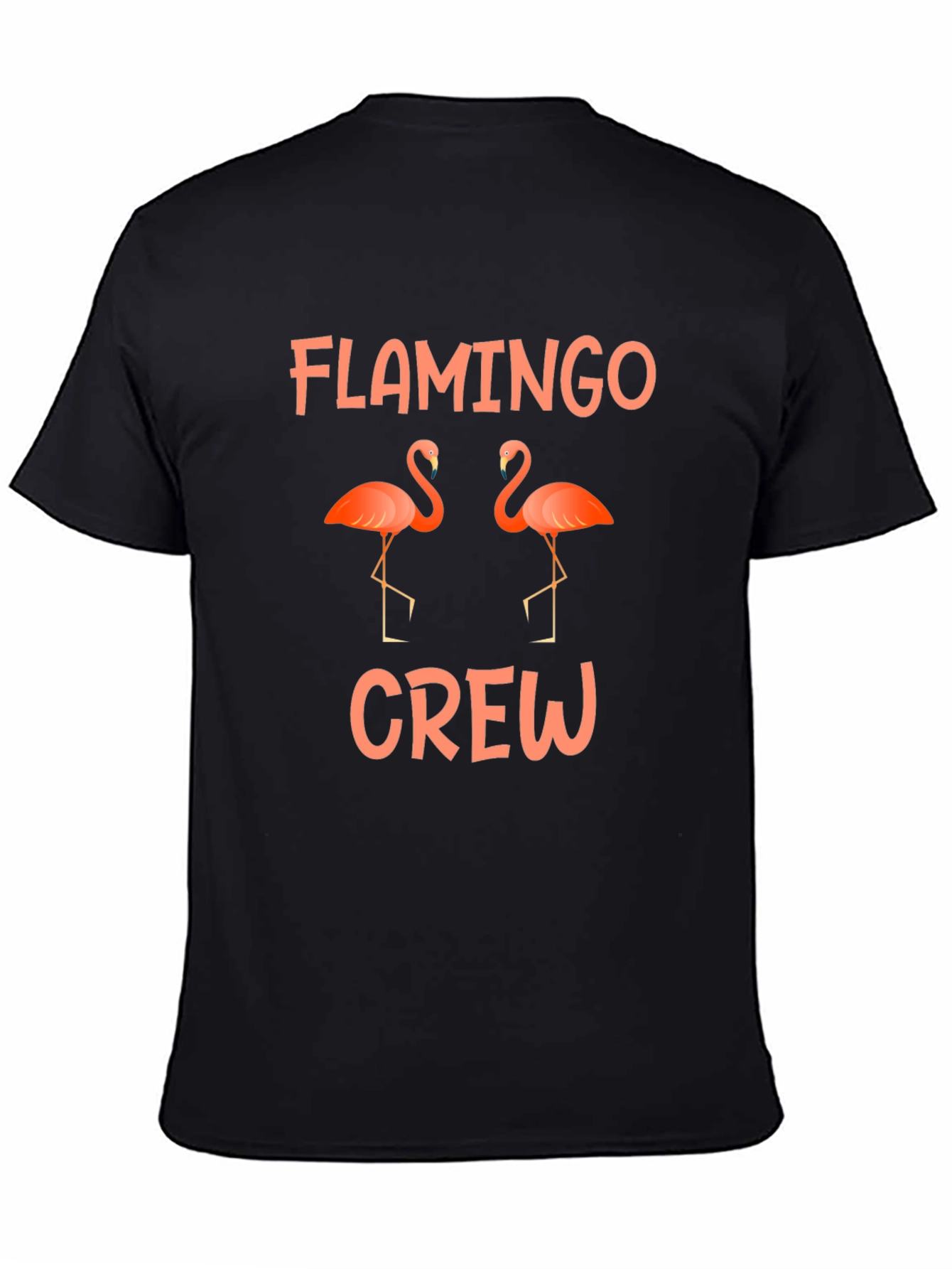 Flamingo Crew Graphic Tee - Mens Black T-Shirt