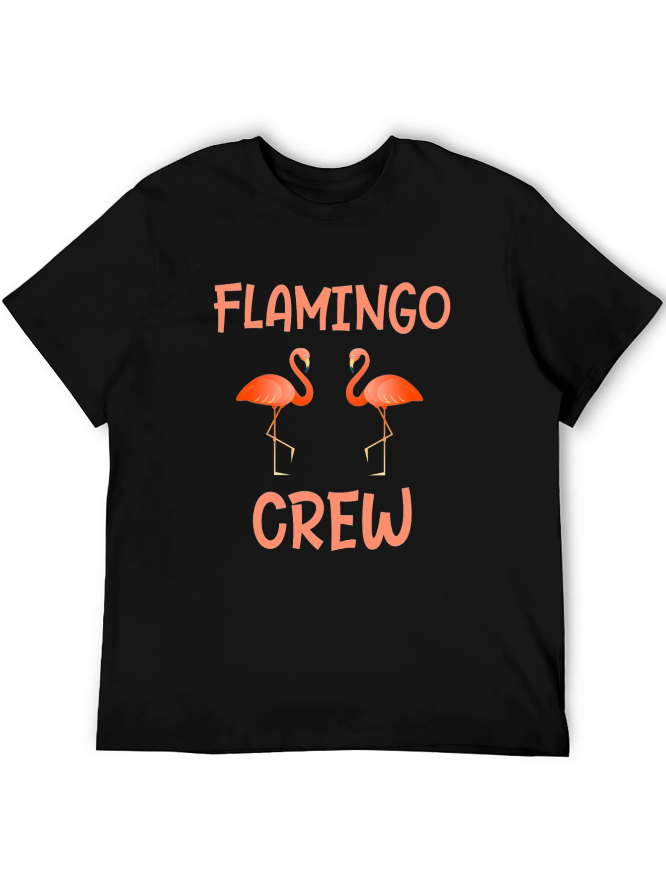 Flamingo Crew Graphic Tee - Mens Black T-Shirt