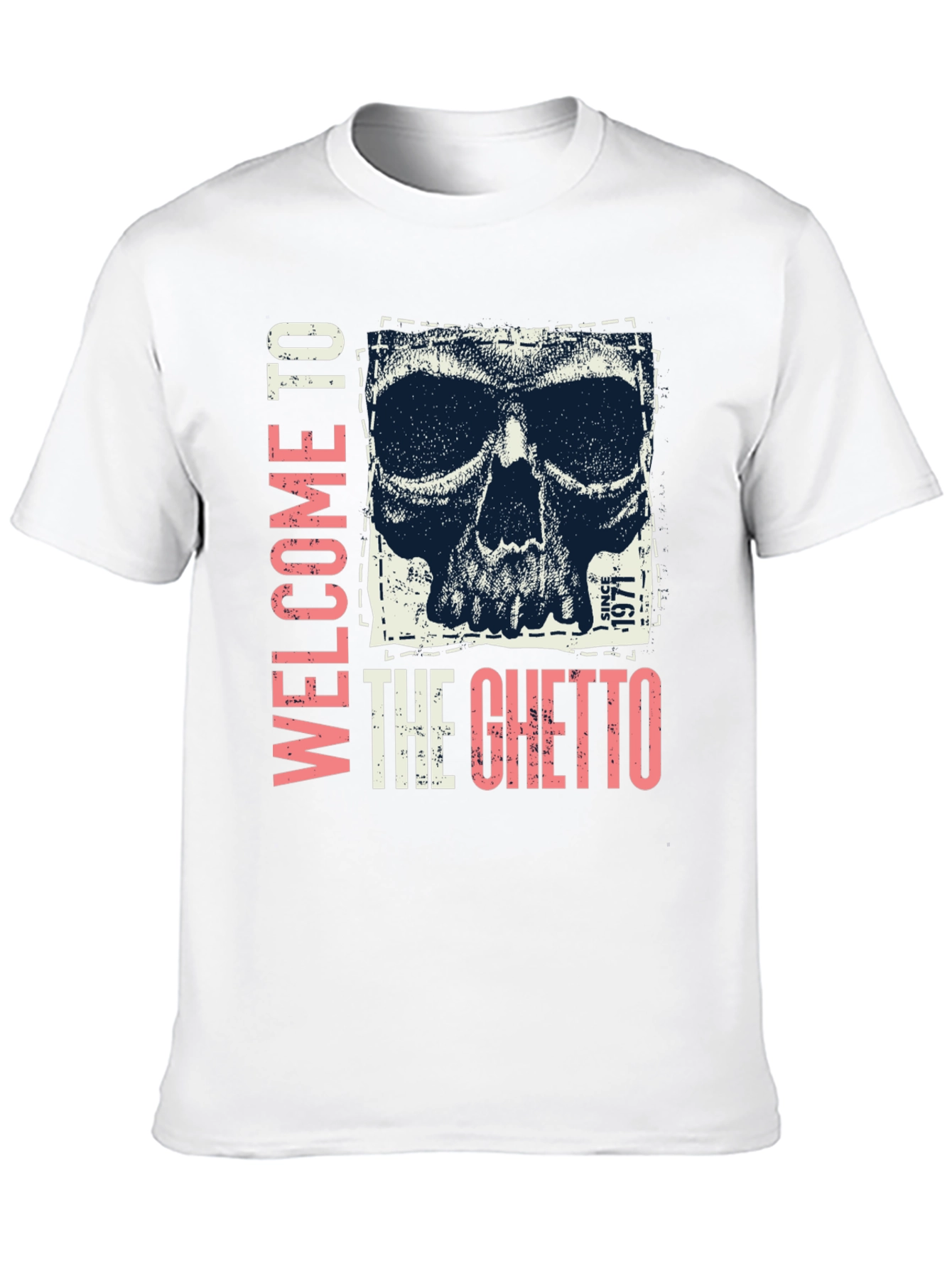 Welcome To The Ghetto Skull Graphic Tee