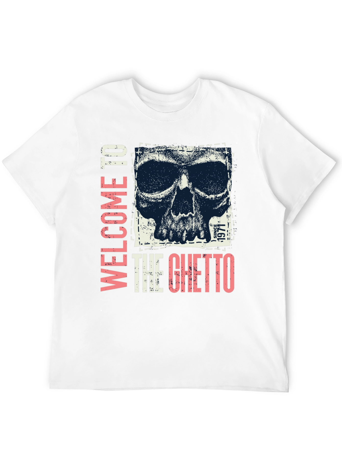 Welcome To The Ghetto Skull Graphic Tee