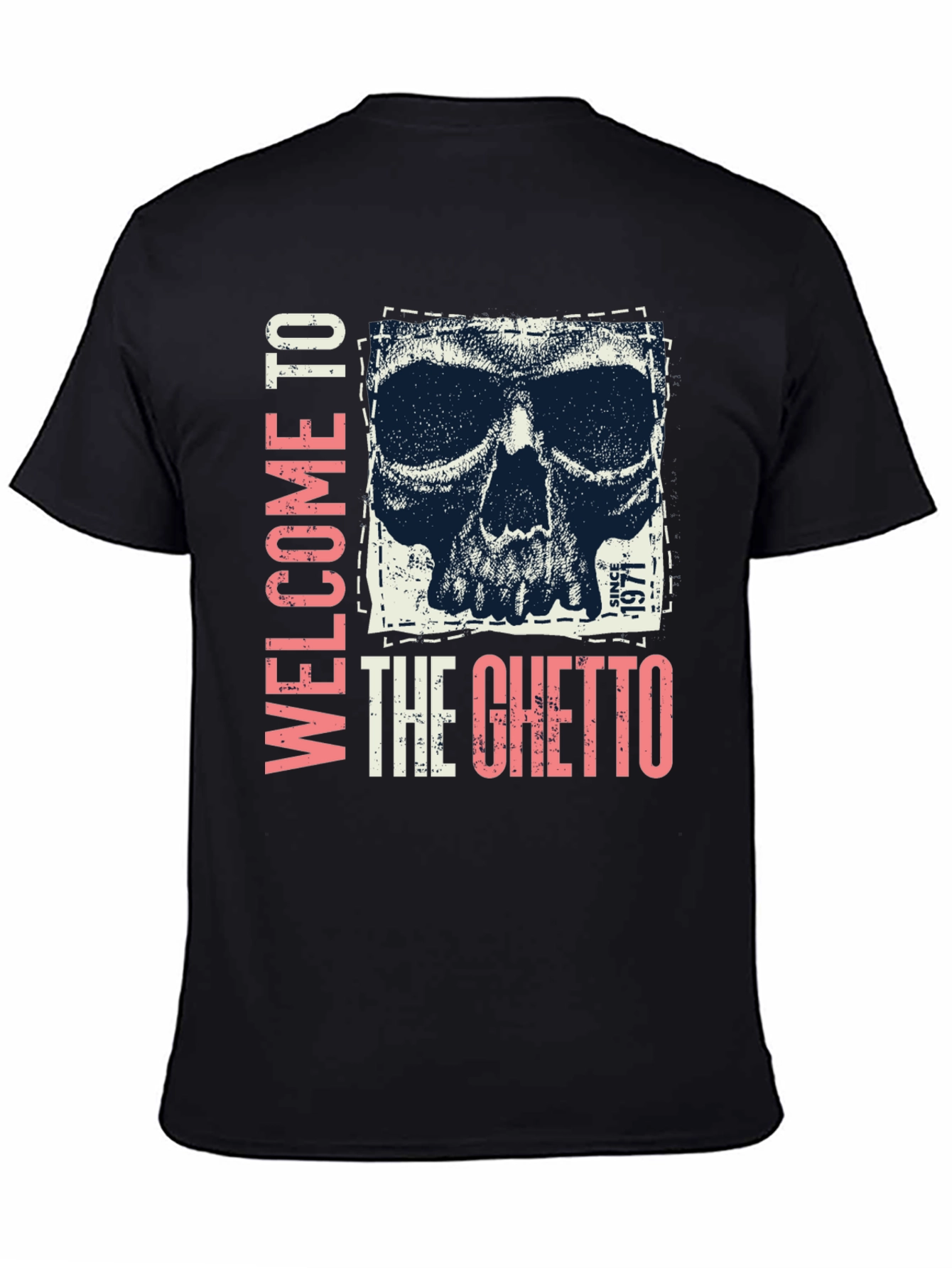 Welcome To The Ghetto Skull Graphic Tee