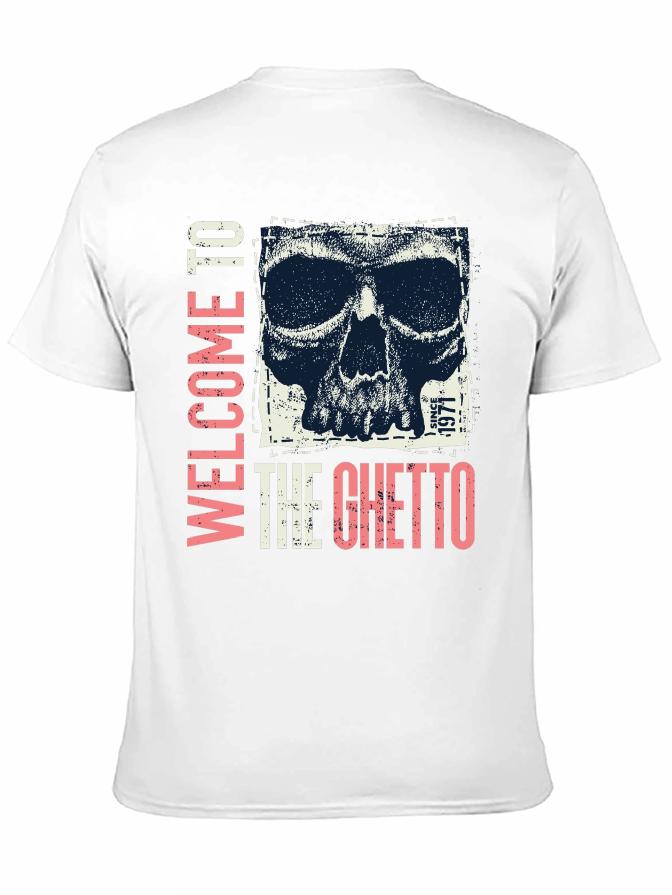 Welcome To The Ghetto Skull Graphic Tee