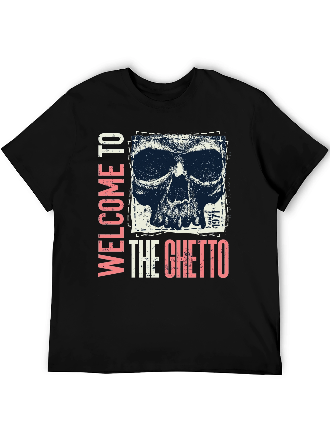 Welcome To The Ghetto Skull Graphic Tee