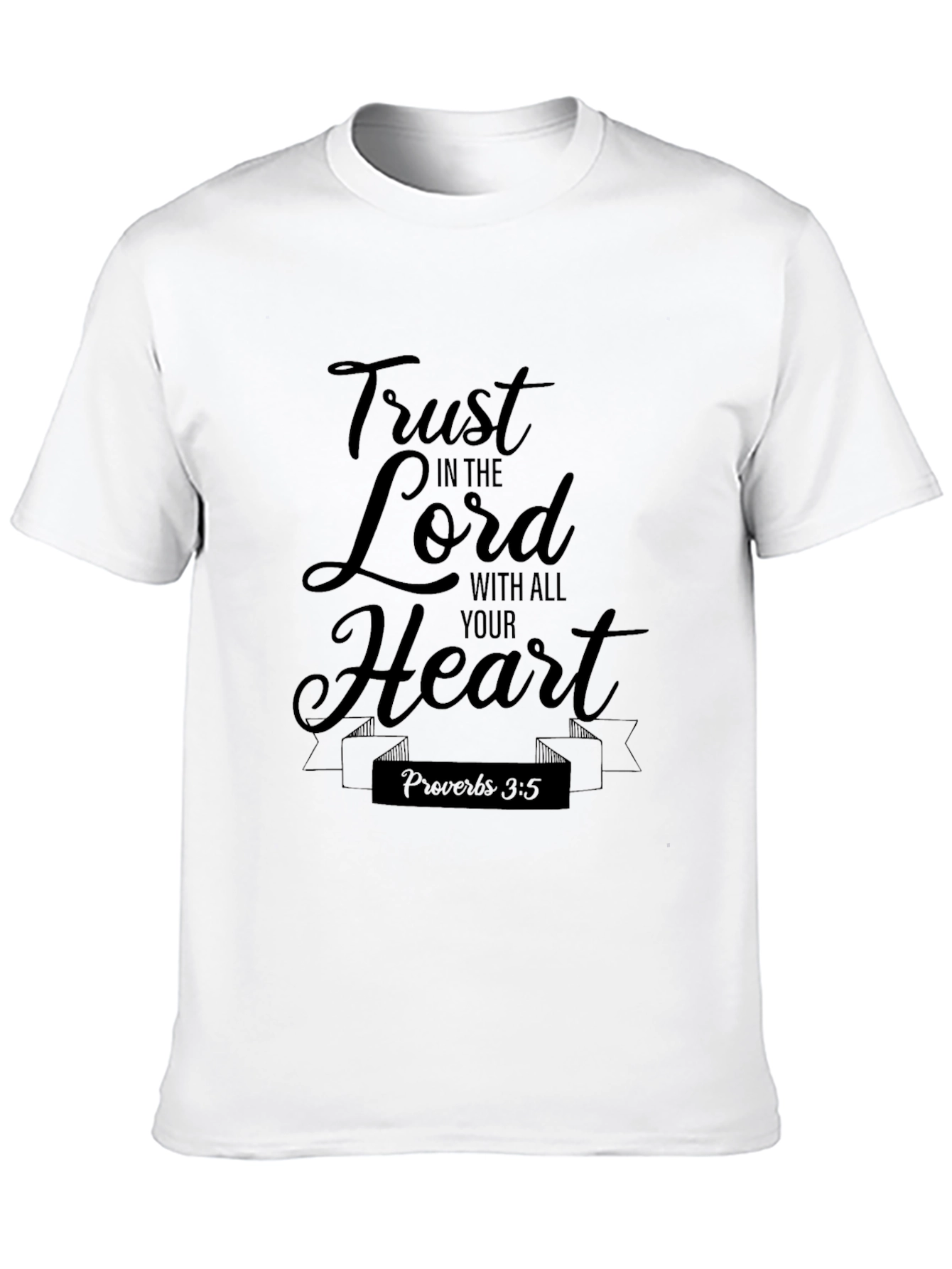 Trust In The Lord Black T-Shirt