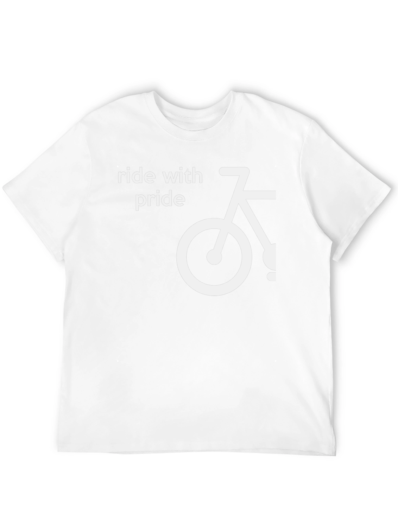 Ride With Pride Bicycle Graphic T-Shirt