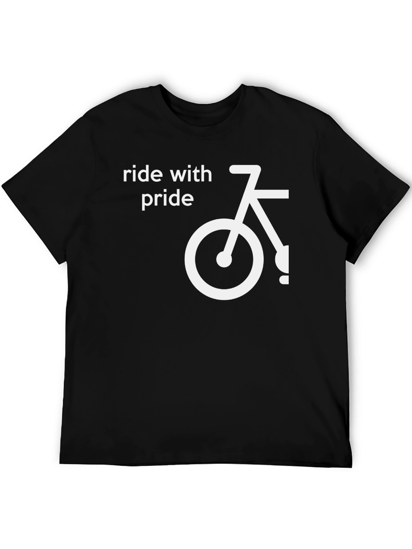 Ride With Pride Bicycle Graphic T-Shirt