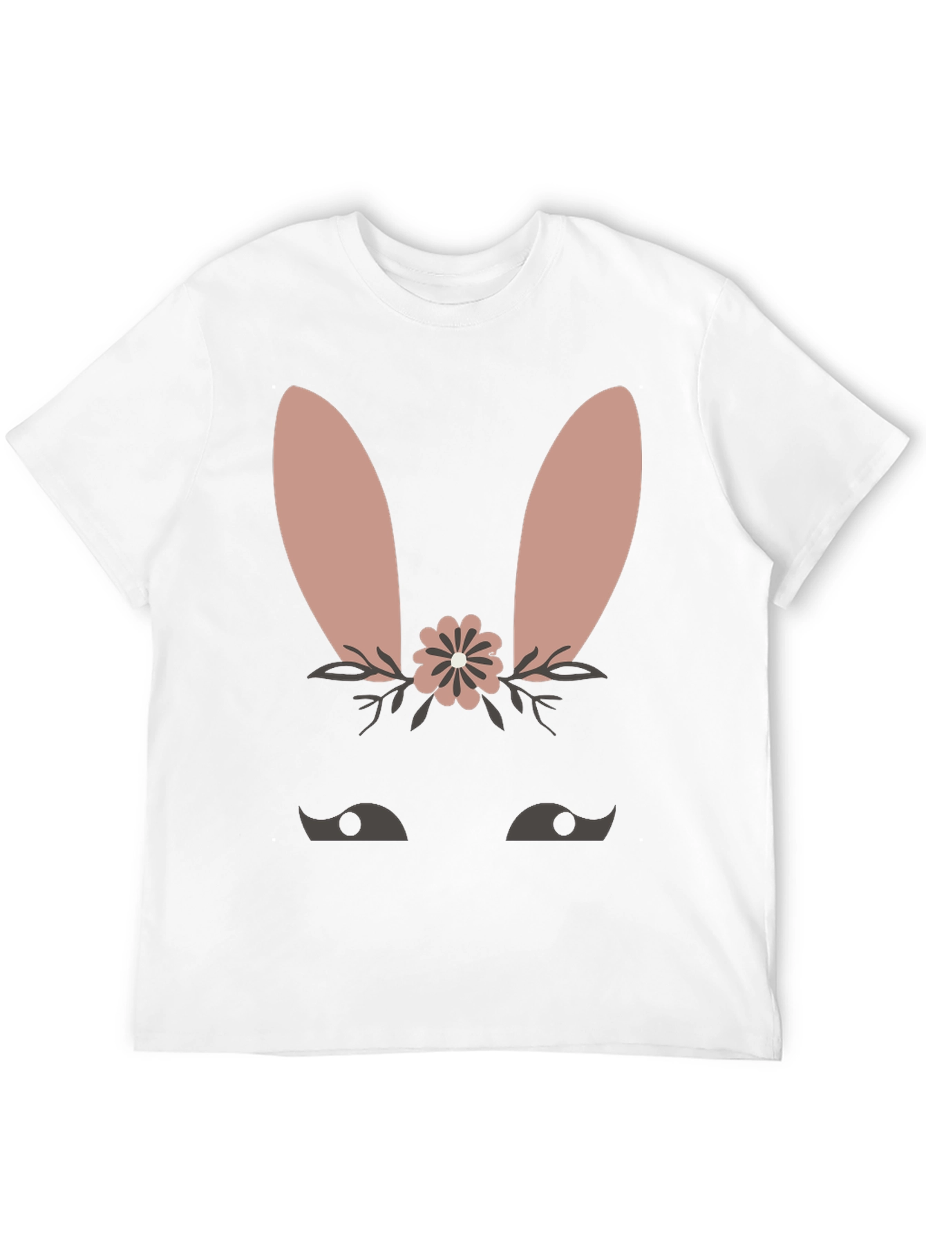 Cute Bunny Face T-Shirt - Easter Spring Tee