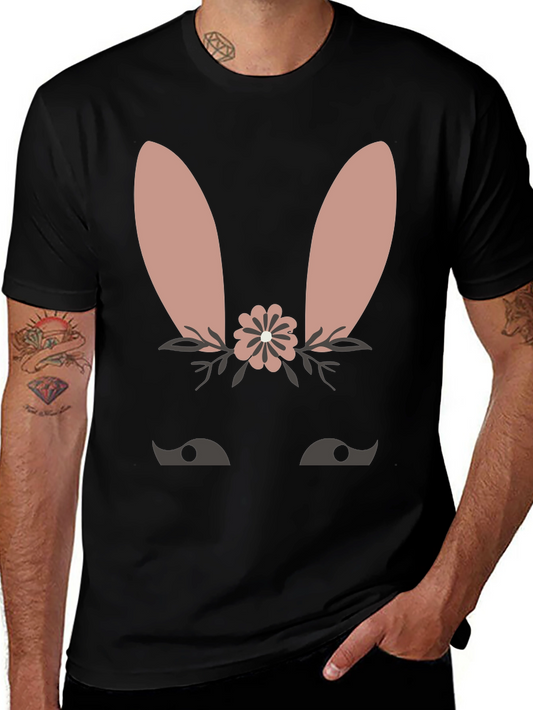 Cute Bunny Face T-Shirt - Easter Spring Tee