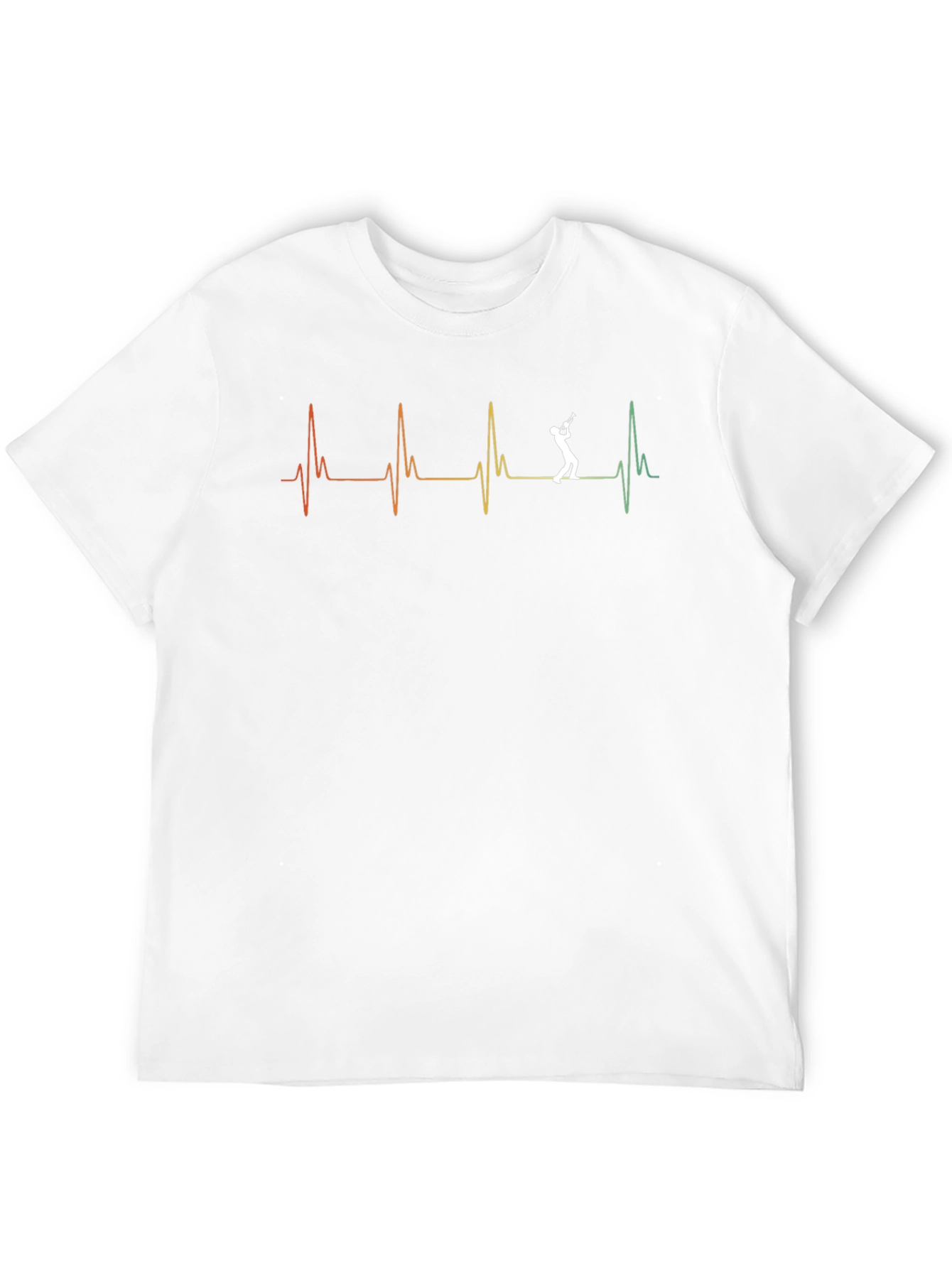 Trumpet Heartbeat Graphic T-Shirt - Musician Tee