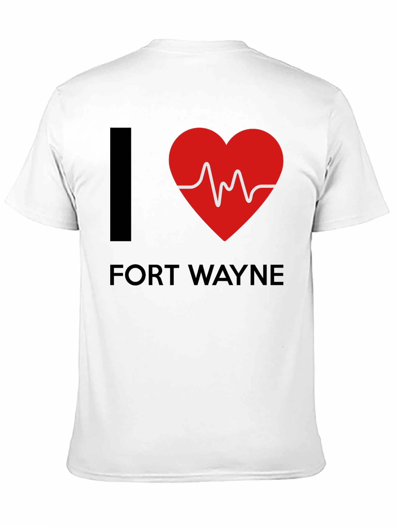 I Heart Fort Wayne T-Shirt - EKG Design