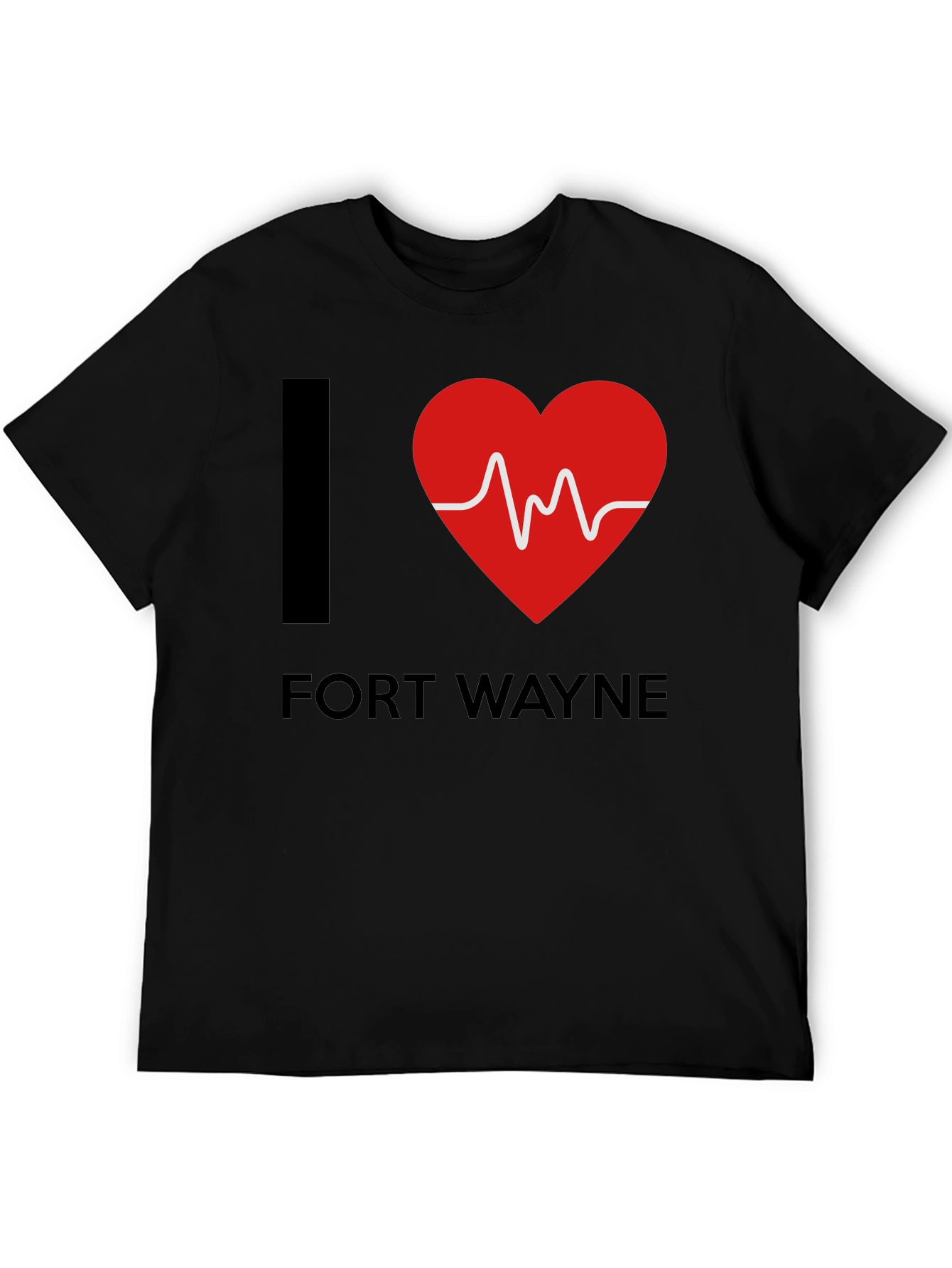 I Heart Fort Wayne T-Shirt - EKG Design