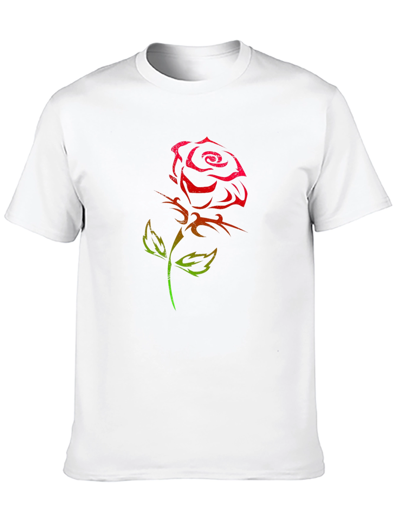 Rose Tattoo Graphic Black T-Shirt
