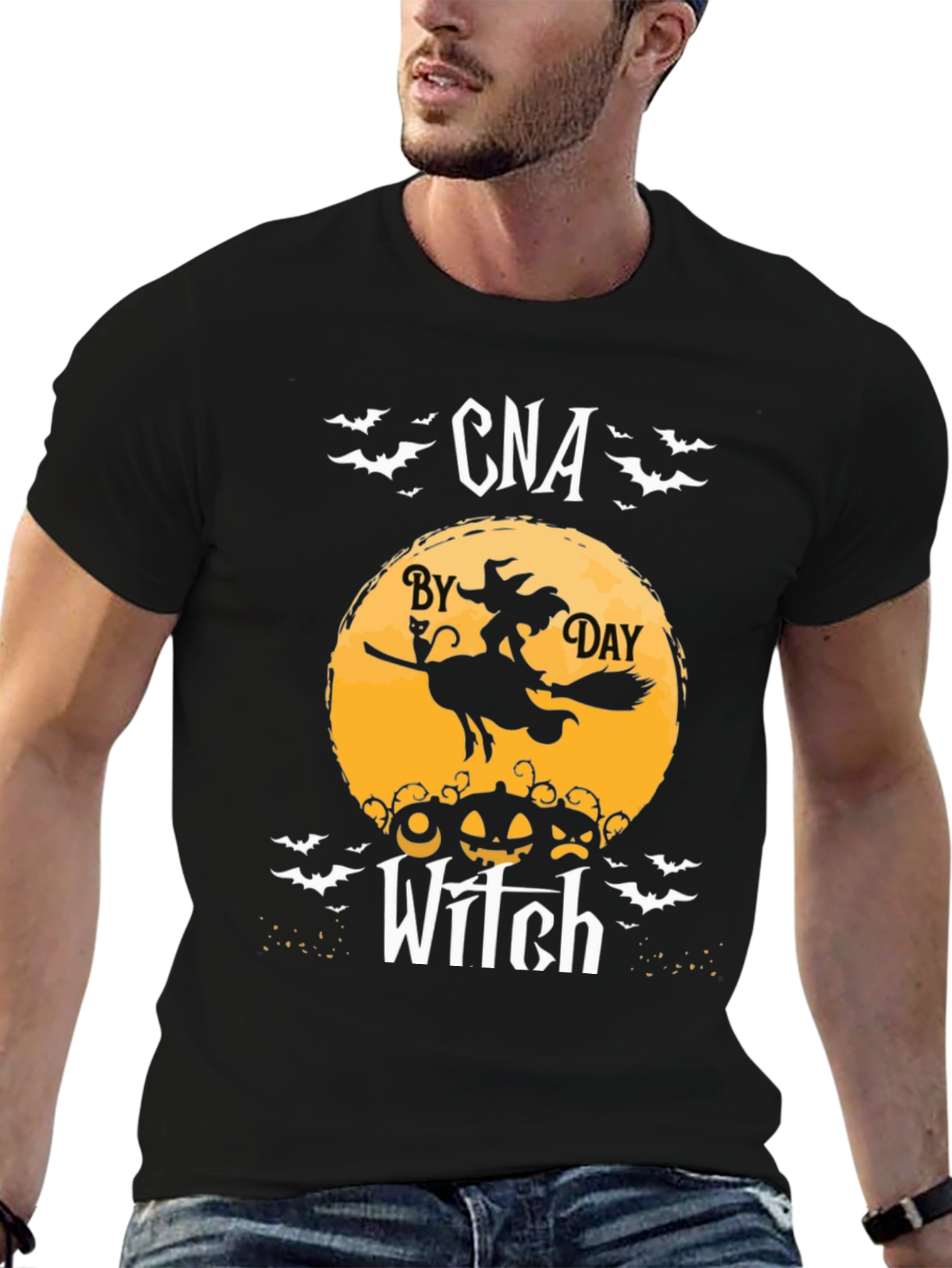 CNA by Day Witch T-Shirt - Halloween Nurse Tee
