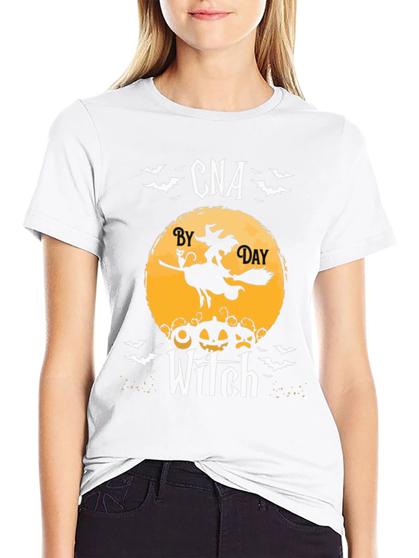 CNA by Day Witch T-Shirt - Halloween Nurse Tee