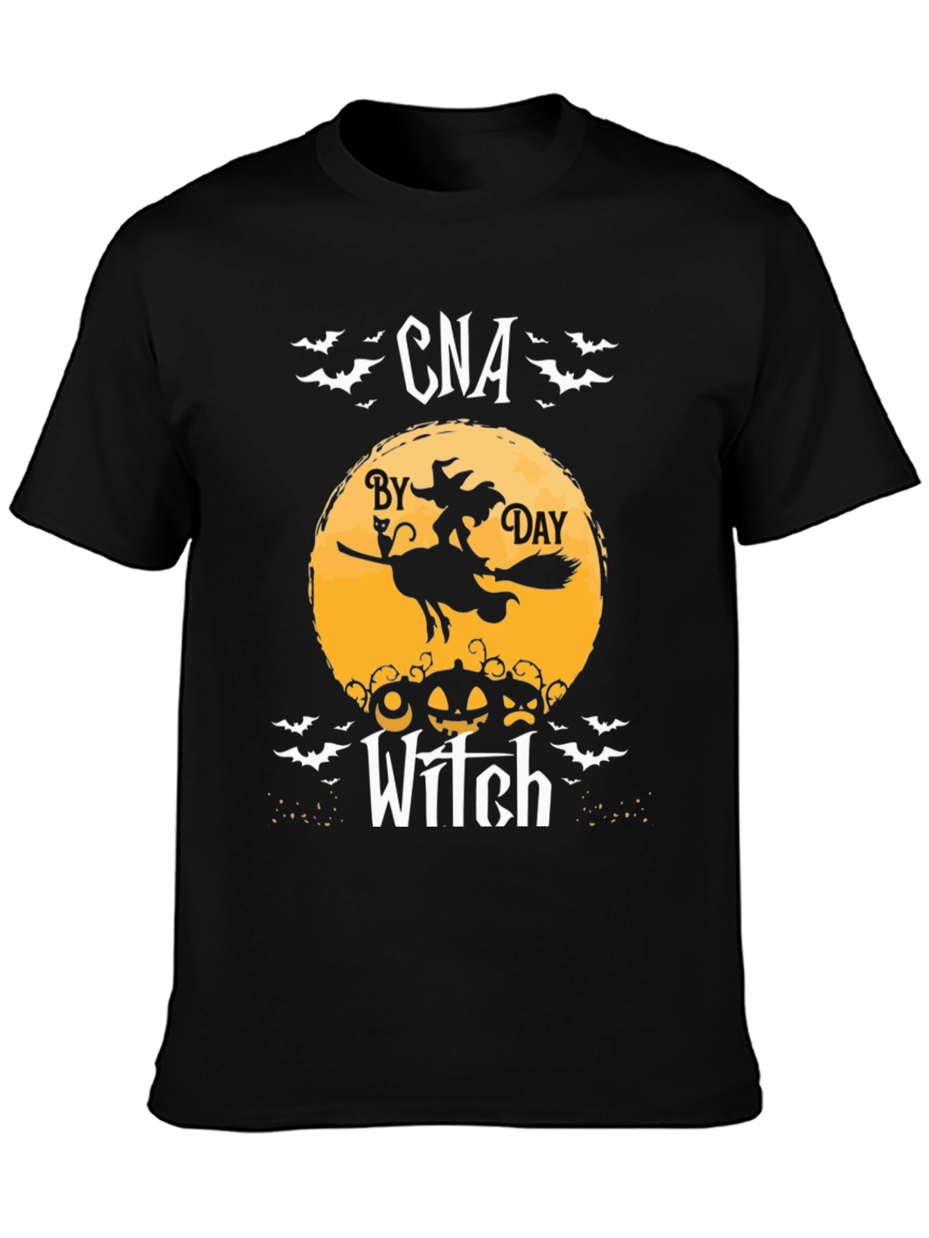 CNA by Day Witch T-Shirt - Halloween Nurse Tee