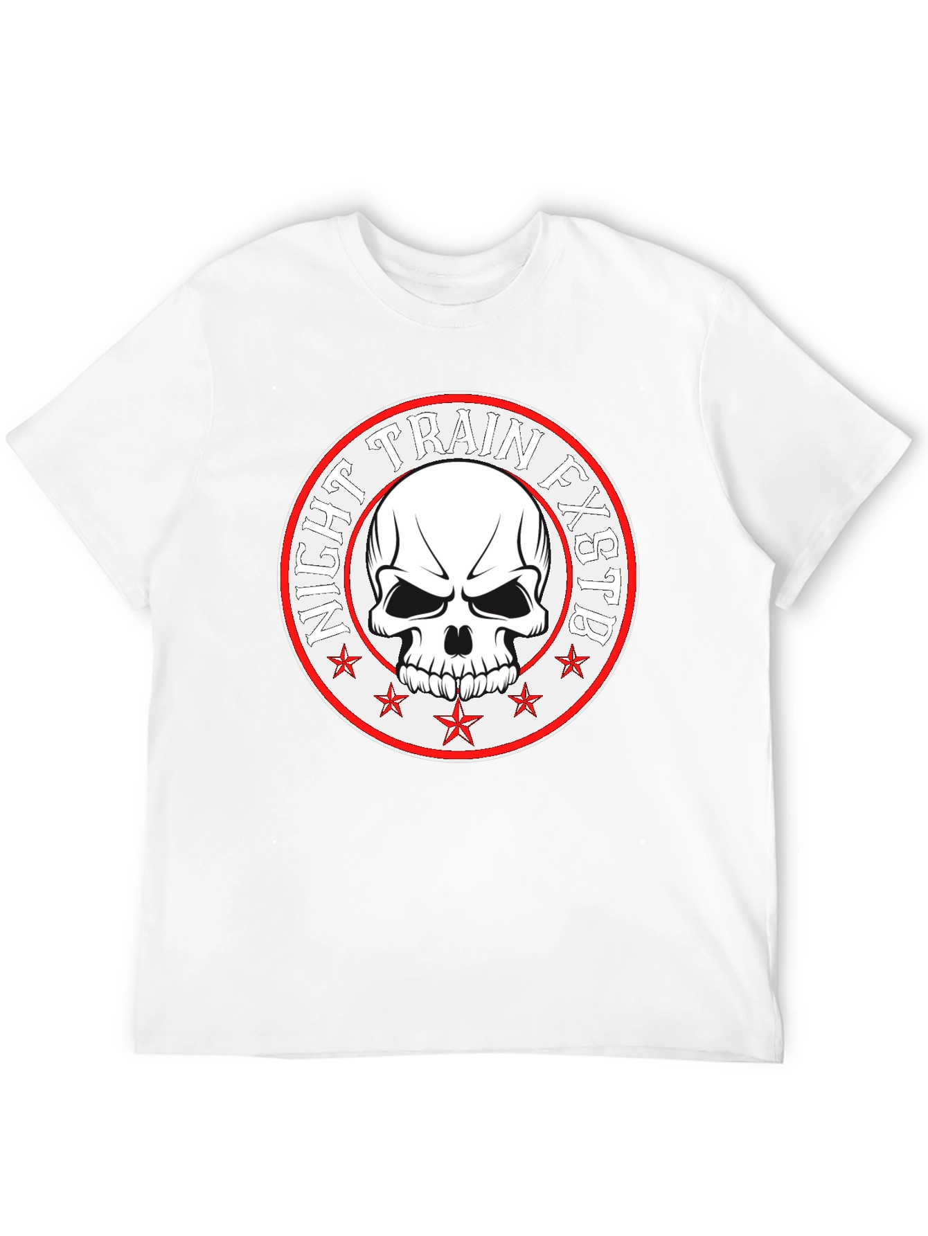 Night Train FXSTB Skull Graphic T-Shirt