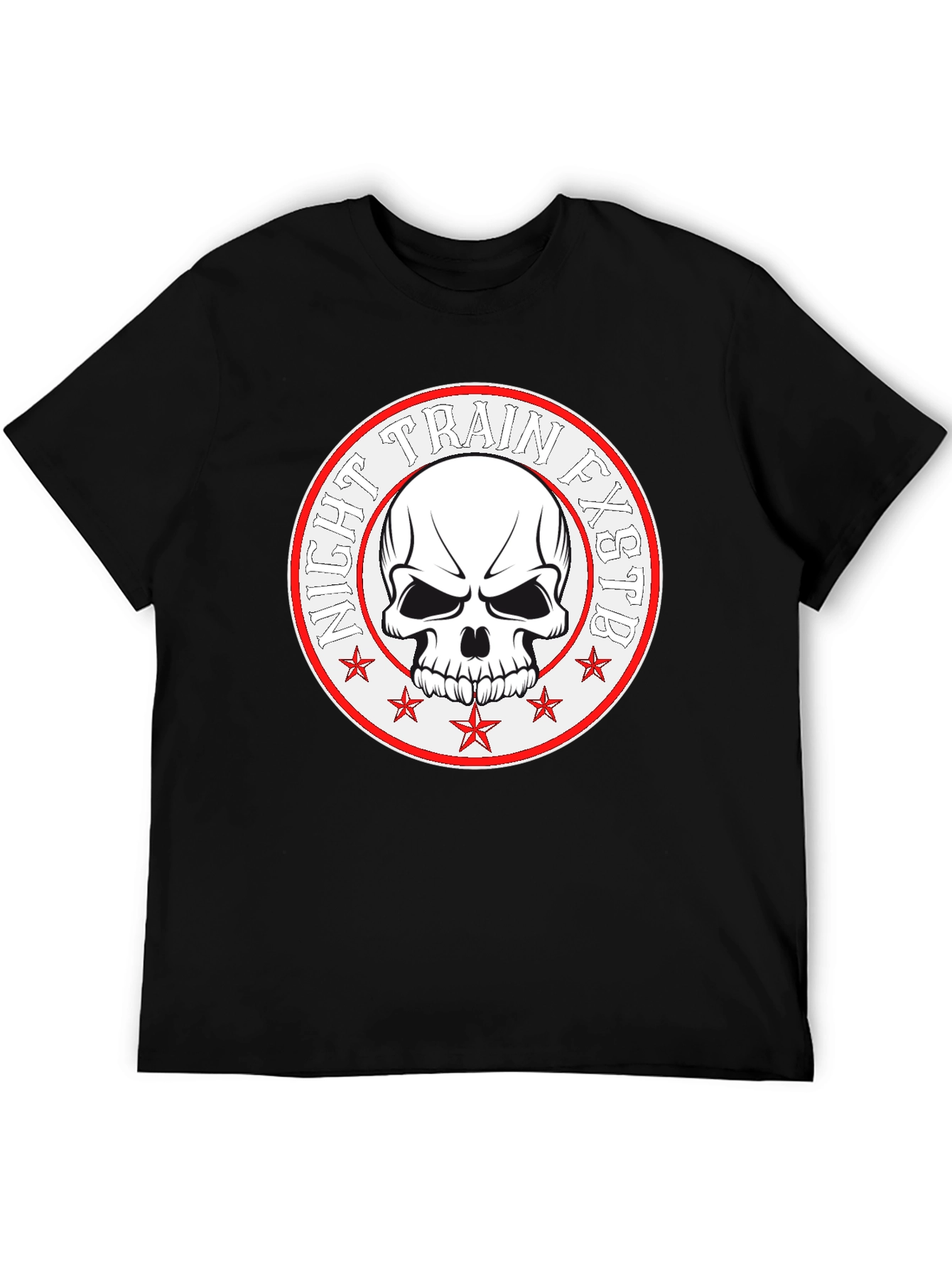 Night Train FXSTB Skull Graphic T-Shirt