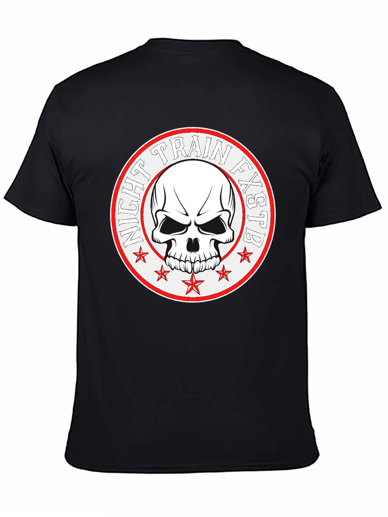 Night Train FXSTB Skull Graphic T-Shirt