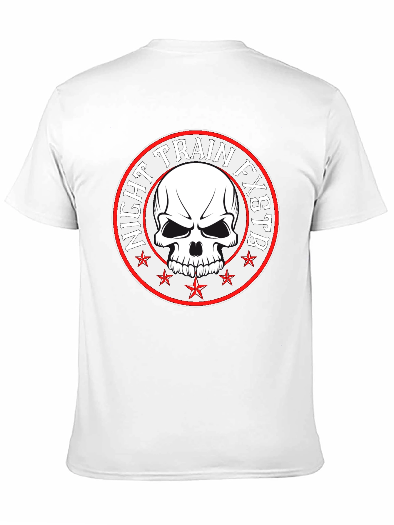 Night Train FXSTB Skull Graphic T-Shirt