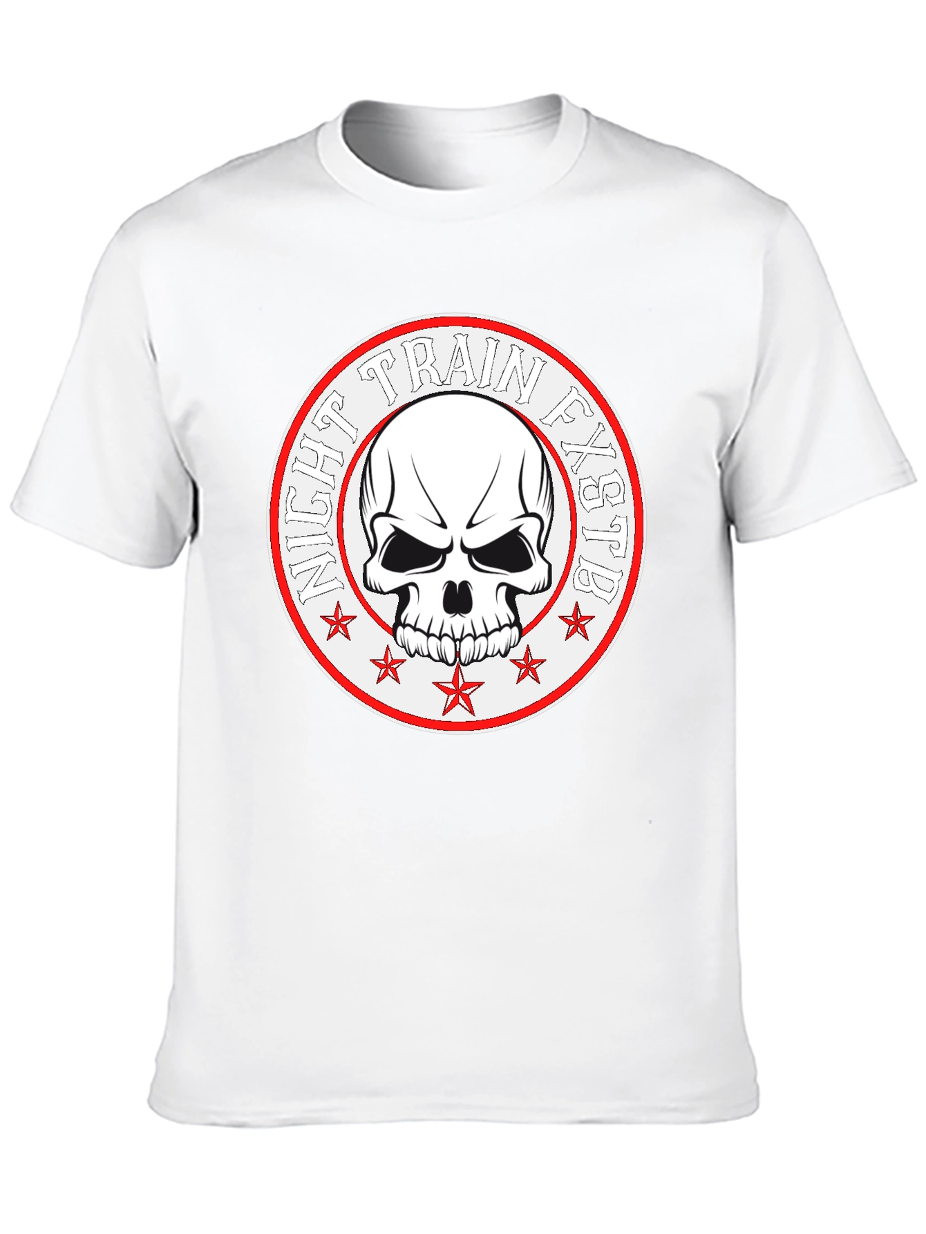 Night Train FXSTB Skull Graphic T-Shirt