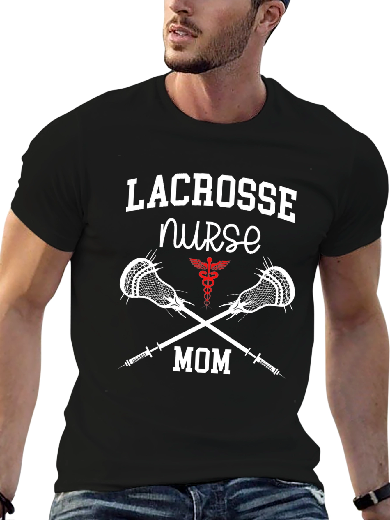 Lacrosse Nurse Mom T-Shirt