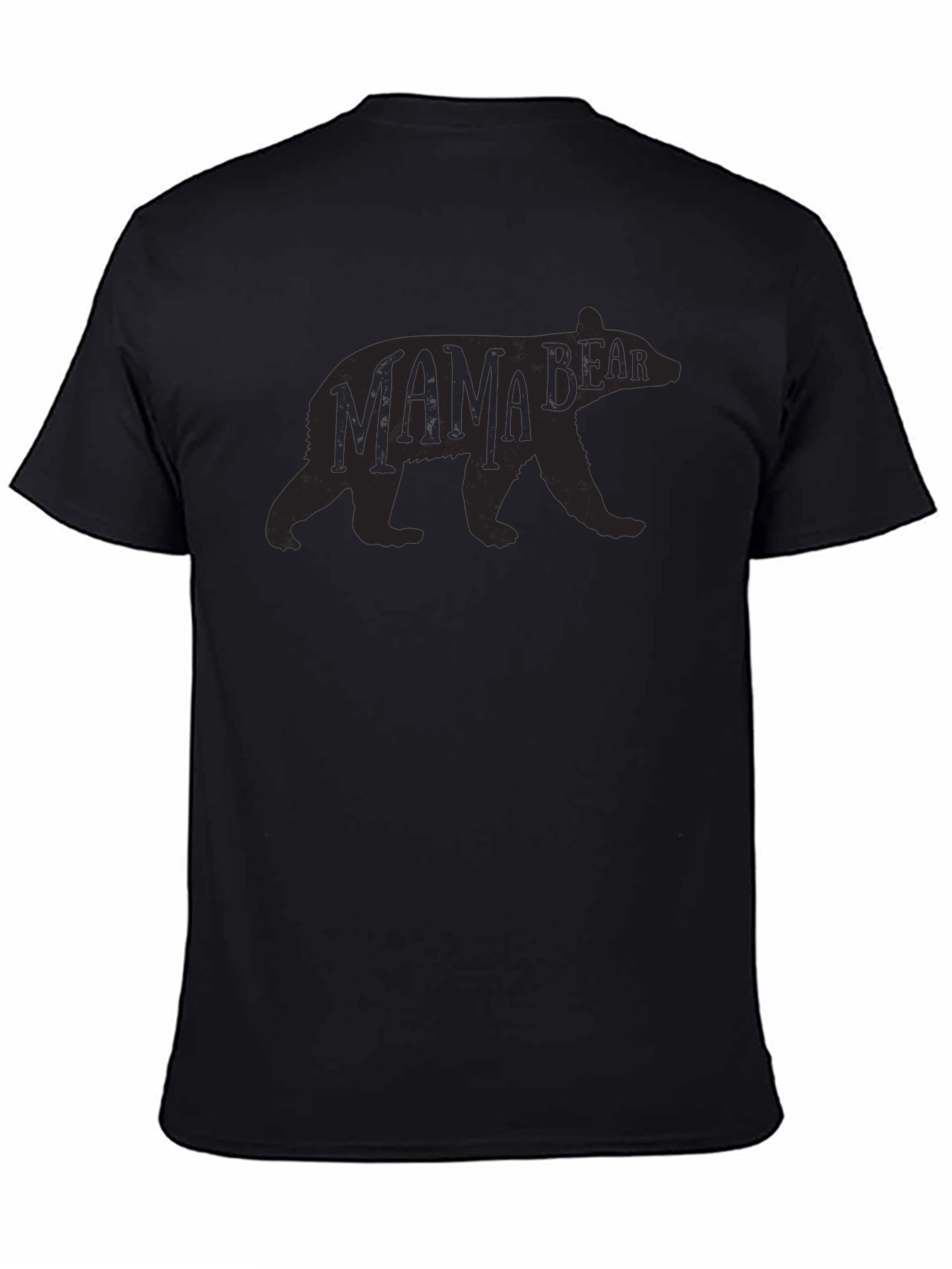 Mama Bear Black Crew Neck T-Shirt