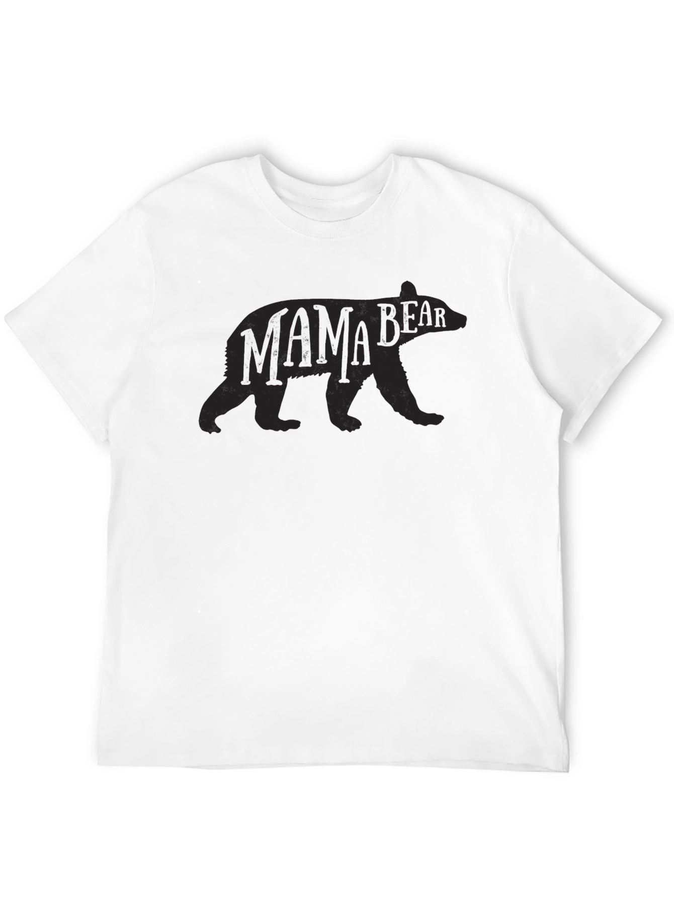 Mama Bear Black Crew Neck T-Shirt